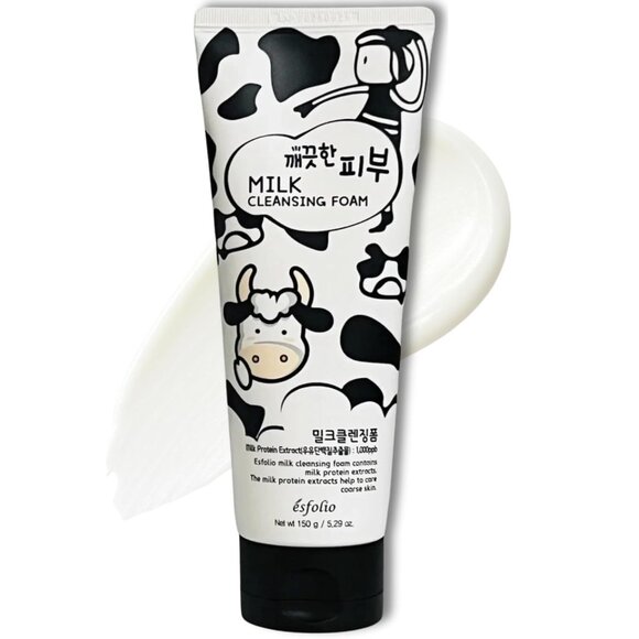 Esfolio Milk Cleansing Foam - Hydrating Korean Skincare Facial Cleanser 5.29 OZ - Picture 3 of 8